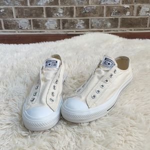 Cream Converse Sneakers